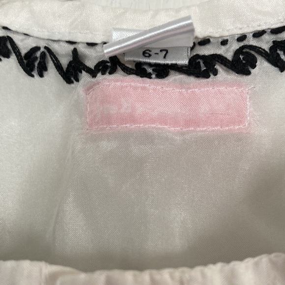 ALEJANDRA KEARL GIRS 100% SILK EMBROIDERED DRESS BOHO KAFTAN DRESS SIZE 6-7 - Picture 5 of 8